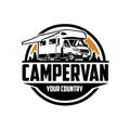Camper van RV caravan motorhome ready made logo design