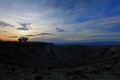 Camper van at sunset tatacoa desert