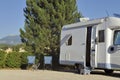 Camper with view at the Mont Ventoux