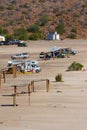 Campers on beach in Loreto bays in baja california sur IV