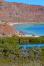 Campers on beach in Loreto bays in baja california sur XXIII