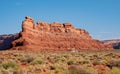 Campers and RVers can enjoy the scenic red rock beauty of the Valley of the Gods Utah Royalty Free Stock Photo