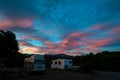 Campervan camping at Peketa Beach, Kaikoura, South Island of New Zealand