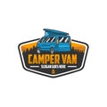 Campervan RV motorhome caravan outdoor emblem logo