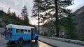 Campervan at Yosemite National Park Royalty Free Stock Photo