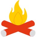 Vectorial image of a fire