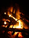 Campfire background Royalty Free Stock Photo