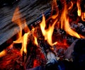 Campfire with Hot Coals