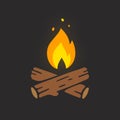 Campfire logo illustration