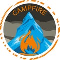 Campfire. Sign for design