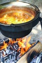 Campfire Stew Outdoor Cooking Royalty Free Stock Photo