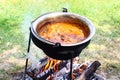 Campfire Stew Outdoor Cooking Royalty Free Stock Photo