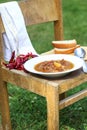 Campfire Stew Outdoor Cooking Royalty Free Stock Photo