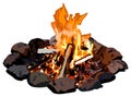 Campfire template cartoon vector drawing fire flames illustration