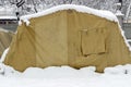 Campground protesters with wooden barricades and automotive rubber for setting fire.