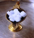 Camphor aarti holder Royalty Free Stock Photo