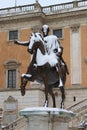 Campidoglio square under snow Royalty Free Stock Photo