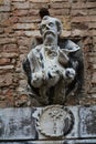 Campiello de la Scuola, sculpture, Venice city, Italy Royalty Free Stock Photo