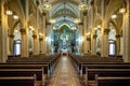 Campinas, Sao Paolo/Brazil - September 20 2012: Basilica of Our Lady of Carmel, interior view no persons