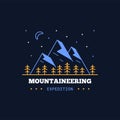 Mountain expedition logo