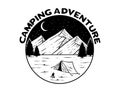 Camping Adventure vector art illustration