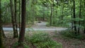 Camping area at Lake Powhatan in the Appalachian Mountains Royalty Free Stock Photo