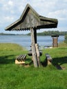 Camping area on Wigry Lake Royalty Free Stock Photo