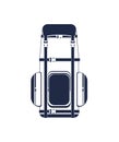 Camping backpack isolated vector icon Royalty Free Stock Photo