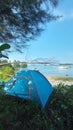 Camping beach in belitung