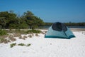 Camping on the Beach Royalty Free Stock Photo