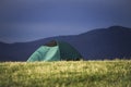 Camping in the Blue Ridge Mountains Royalty Free Stock Photo