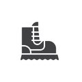 Camping boot icon vector