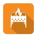 Camping brazier icon