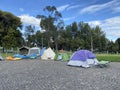 Camping in camp ground Ethiopia