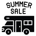 Camping Car icon, Summer sale related vector