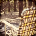 Camping Chair Instagram Style Royalty Free Stock Photo