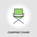 Camping chair Vector Flat Icon