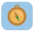 Camping compass, icon