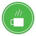 Camping cup vector icon