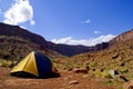 Camping in desert Royalty Free Stock Photo