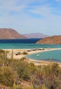 Camping in the desert with beach in the bays of Loreto in baja california sur II