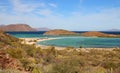 Camping in the desert with beach in the bays of Loreto in baja california sur I