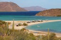 Camping in the desert with beach in the bays of Loreto in baja california sur III