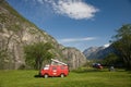 Camping at Eidfjord Royalty Free Stock Photo