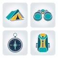 Camping equipment Royalty Free Stock Photo