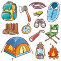 Camping equipment Royalty Free Stock Photo