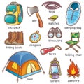 Camping equipment Royalty Free Stock Photo