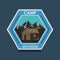 Camping explore summer patch emblem