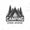 Camping extreme adventure . Vector illustration.