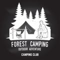 Camping extreme adventure . Vector illustration.